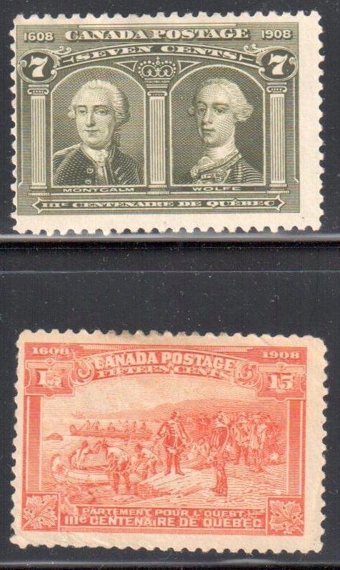 Canada #100-101 MINT F-VF C$365.00