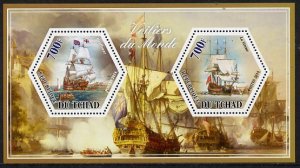 CHAD - 2014 - Sailing Ships - Perf 2v Sheet #3 - MNH - Private Issue