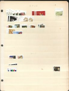 Sc#2361+ up (2010 to 2016) - Canada - 7 stock pages of Used -  approx 850 stamps