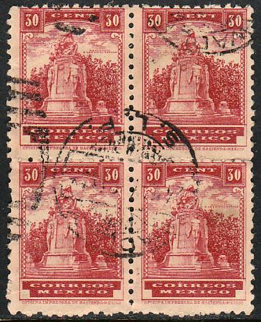 MEXICO 716, 30c HEROIC CADETS MONUMENT. Block 4. USED. VF. (87)