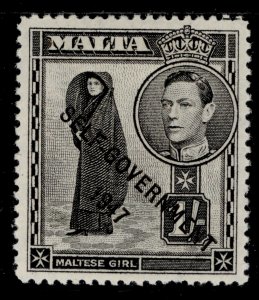 MALTA GVI SG243, 1s black, M MINT.