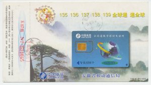 Postal stationery China 1999 Phone card - Globe
