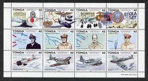 Tonga SG1165a Sheetlet of 12 U/M Cat 35 pounds