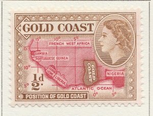 1953 GOLD COAST 1/2DMH* Stamp A4P40F40067-