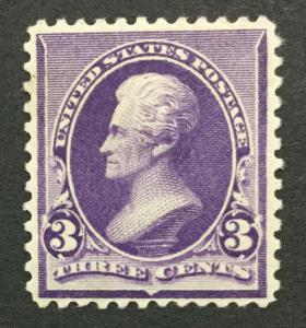 MOMEN: US #221 MINT OG H #27887