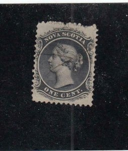 NOVA SCOTIA (MK4986) # 8  F-USED 1cts  QUEEN VICTORIA /BLACK /PEN CANCEL