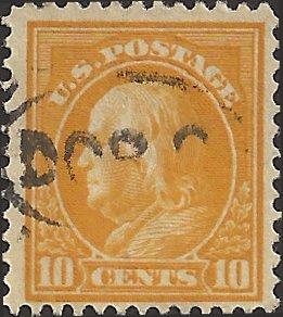 # 416 USED ORANGE YELLOW BEN FRANKLIN SCV-0.80