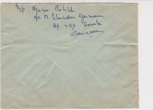 Rep Cameroun 1969 Regd Airmail Douala Cancels Le Billet Stamp Cover Ref 30673 