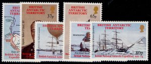 BRITISH ANTARCTIC TERRITORY QEII SG333-338, Exploration set, NH MINT. Cat £25.