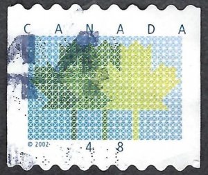 Canada #1927 48¢ Stylized Maple Leaf (2002). Used.