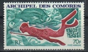 Comoro Stamp C44  - Underwater fishing