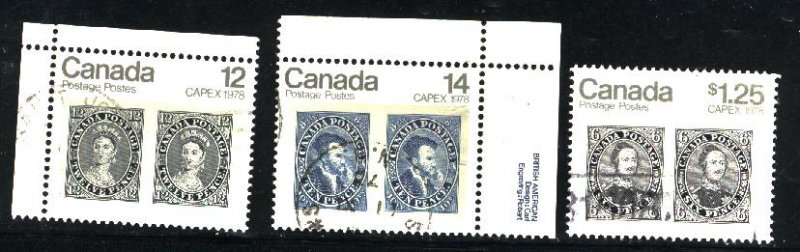 Can #753-54,756i   -1  used VF 1978 PD