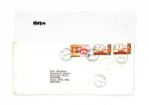 HH214 1976 Bahamas Roses Devon GB Airmail Cover {samwells-covers}PTS