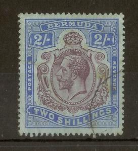 Bermuda 1920 GV 2/- Keyplate SG51b Fine Used Cat£55