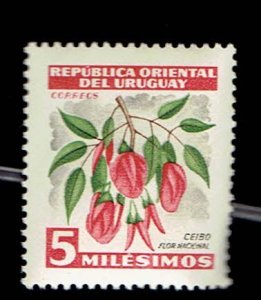 URUGUAY SCOTT#605 1954 CEIBO NATIONAL FLOWER - MNH