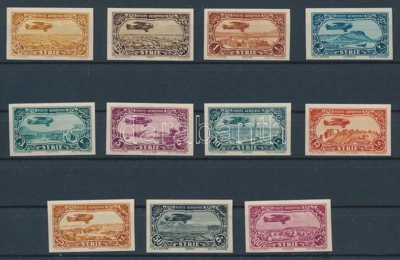 Syria stamp Airmail imperforate set MNH Imperforated 1931 Mi 356-366 WS233450