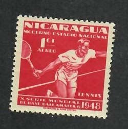 Nicaragua; Scott C296; 1949; Unused; NH; Tennis