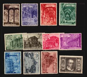 VATICAN BASILIC CHURCH STAMPS MNH ARCHITECTURE RELIGIOUS BIRD DOVE 122-130 E11-2