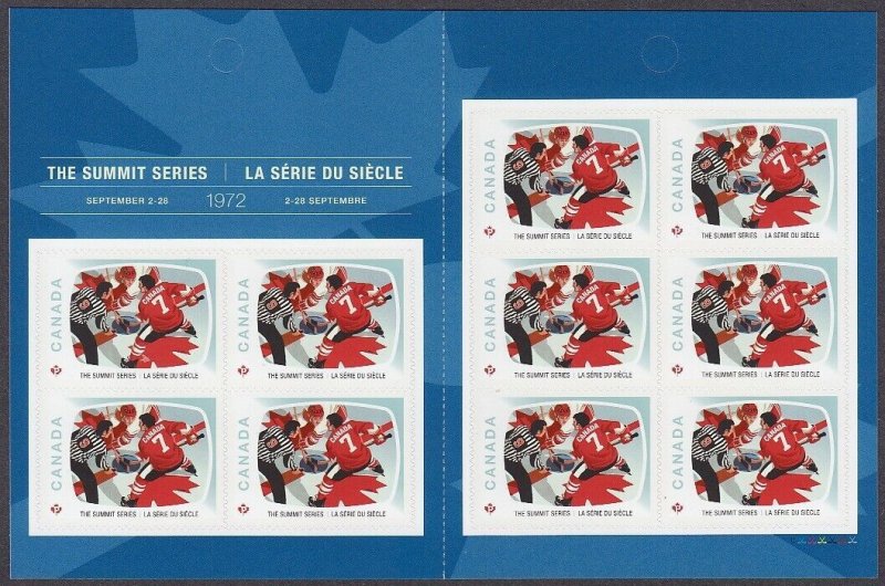 error = BLUE THREAD = USSR-CANADA 1972 hockey summit BK 10 MNH Canada 2022 ec478