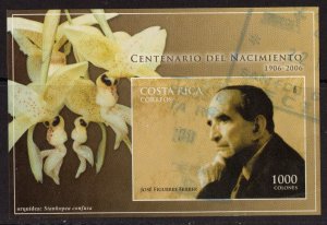 Thematic stamps COSTA RICA 2006 President Ferrer MS1807 postally used used