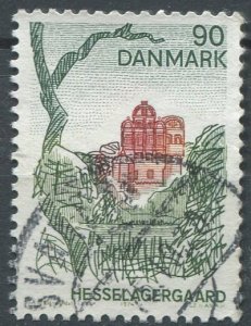 Denmark Sc#556 Used, 90o dk grn & mar, Danish Tourist Association 1974 (1974)