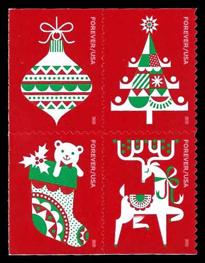 PCBstamps       US #5526/5529a Bk Block $2.20(4x{55c})Holiday Delights, MNH, (5)