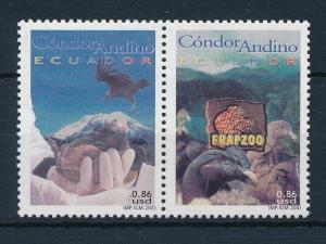 [28828] Ecuador 2001 Birds Vögel Oiseaux Ucelli Condor Frapzoo MNH