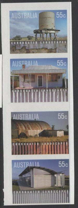 AUSTRALIA SG3262/5 2009 CORRUGATED LANDSCAPES SELF ADHESIVES MNH 