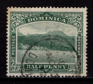 Dominica 1903 Edward VII Definitive (Roseau from the Sea), ½d [Used]