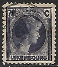 Luxembourg # 173 - Grand Duchesse Charlotte - 70ct - used...(KlGr)