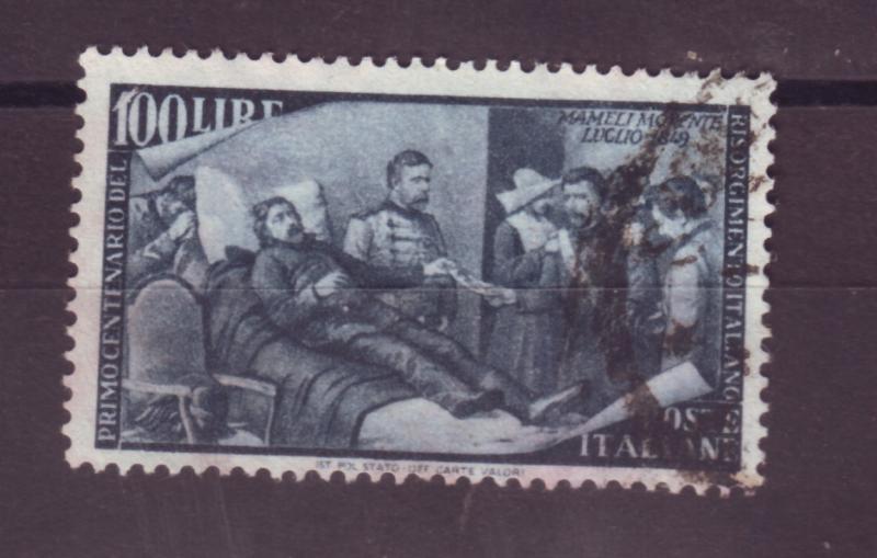 J17143 JLstamps 1948 italy hv of set used #506 mameli $27.50 scv