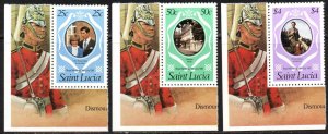 St. Lucia Sc #543-545 MNH