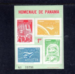 PANAMA #C277a 1962 JOHN GLENN 1ST ORBIT FLIGHT MINT VF NH O.G S/S