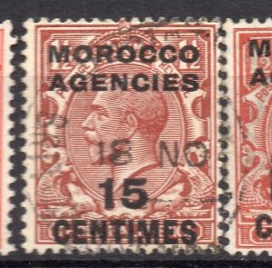 Morocco Agencies GV Early Issue Fine Used 15c. Surcharged NW-14022