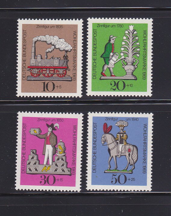 Germany B450-B453 Set MNH Tin Toys (C)