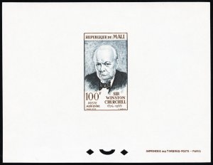 Mali Stamps Winston Churchill Proof Die