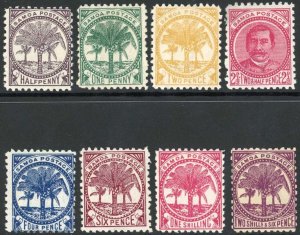 Samoa 1886-1900 basic set perf.11 fine mint cat 29 pounds