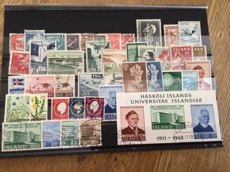 Iceland Island used  mixed stamps A12286