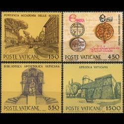 VATICAN 1984 - Scott# 733-6 Buildings Set of 4 NH