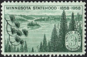 SC#1106 3¢ Minnesota Statehood Issue (1958) MNH