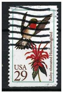 USA 1992  Scott 2642 used - 29c, Hummingbird 