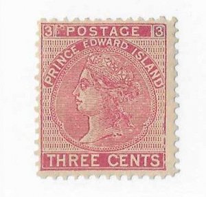 Prince Edward Island Sc #13 3c  with 3 dots in upper frame & tablet variety OG