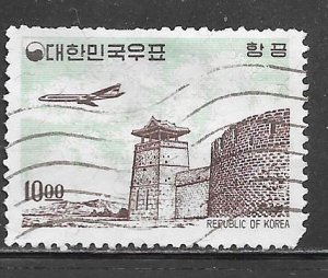 Korea C32: 10w Plane, Girl on Balcony, used, VF