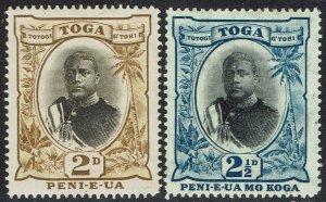 TONGA 1897 KING 2D TYPE I AND 2½D WMK SIDEWAYS