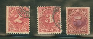 United States #J39-41 Used Multiple