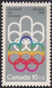 Canada 1974 MNH Sc #B2 10c + 5c Olympic Symbols