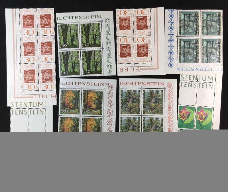 Spain Italy Liechtenstein MNH Used Blocks(Apx 250) HP1571