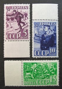 Russia 1941 #824-826 MNH OG Russian Soviet USSR Red Army & Navy Issues $37.80!!