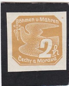 Czechoslovakia, Bohemia and Moravia  # P 1   unused