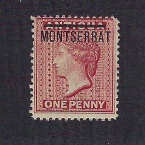 MONTSERRAT #1 MINT, F-VF, H